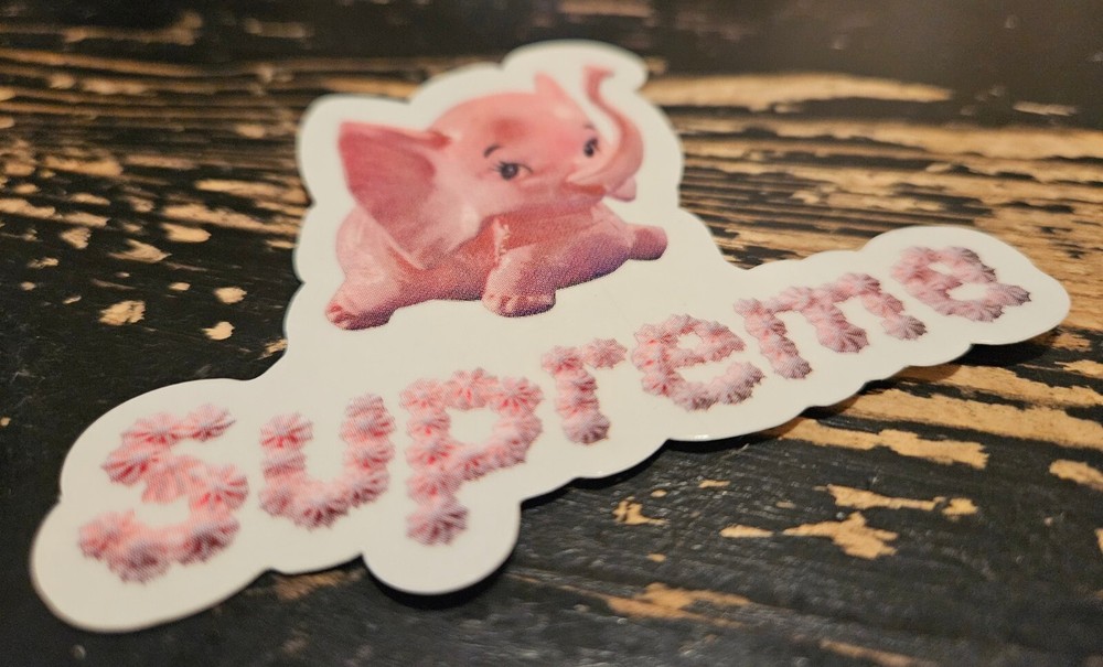 Supreme Elephant Sticker SS17 + FREE SURPRISE