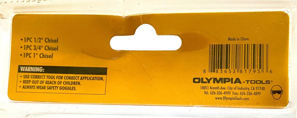 Olympia Tools Chisel Set With Pouch 81-795-116