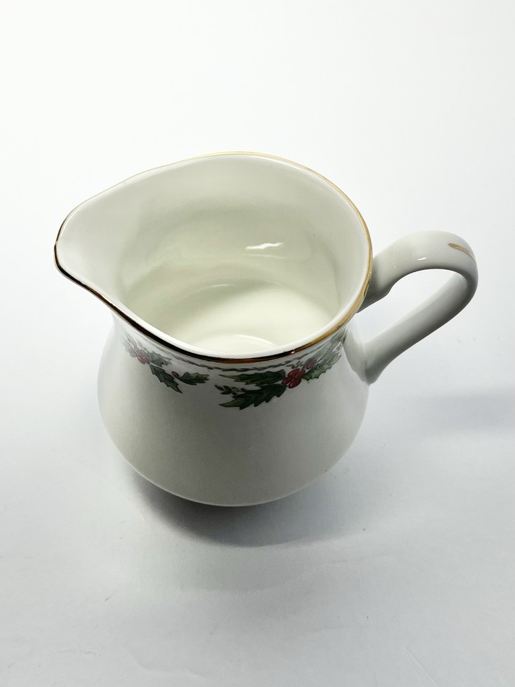 4-Piece Christmas “Holly” Porcelain Dinnerware Serving Hostess Set, Centurion