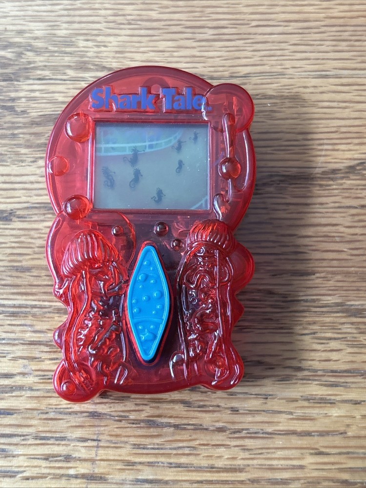 SHARK TALE Handheld Game RED Tested WORKING 2004 General Mills