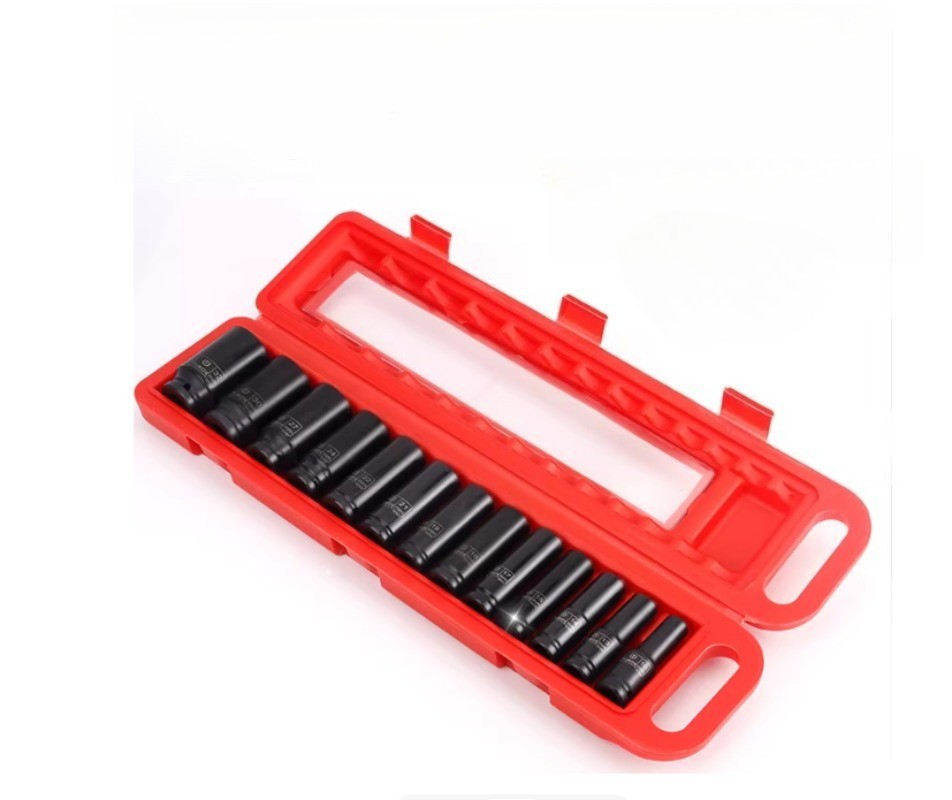Extended Mini Air Impact Wrench Socket Set Large Flywheel Pneumatic Tool Kit