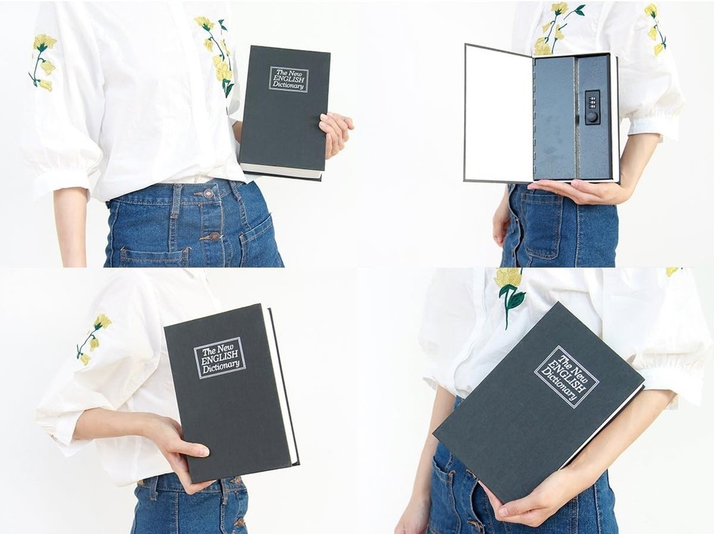 Luxury Dictionary Safe with Combination Lock - Perfect for Home or Office Use