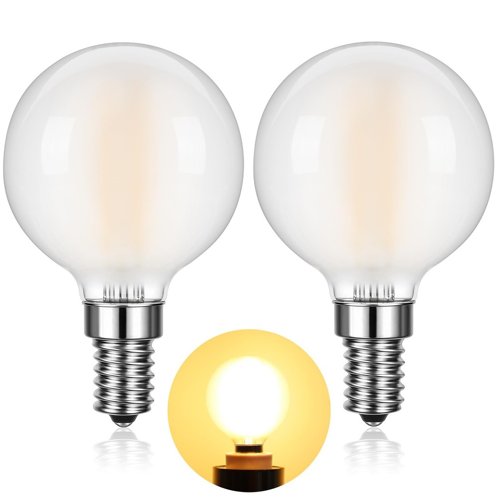 Dimmable E12 Bulb,40W Equivalent 4W Candelabra Light Bulbs Small Decorative f...