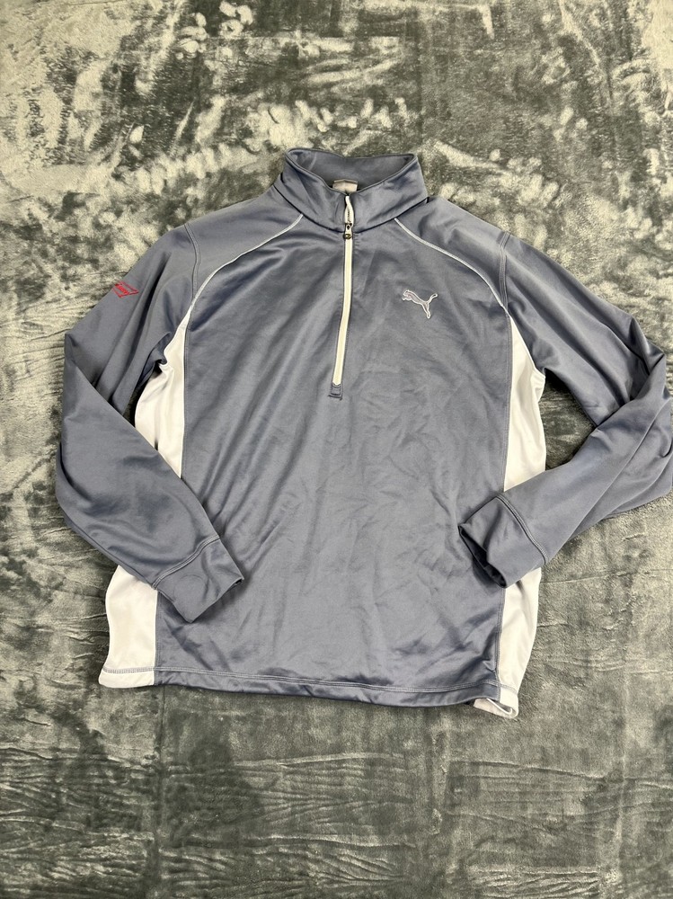 Puma Mens Golf Pullover Jacket Large  Quarter-Zip Long Sleeve Budweiser Logo