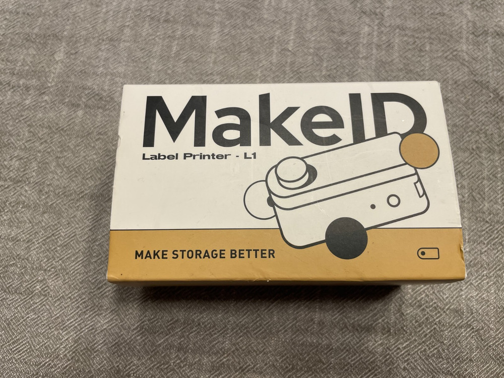 Makeid L1 Label Maker Machine Android & ios Devices Cream New