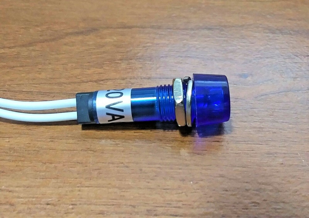 BBT 120 volt AC Waterproof Blue LED High Profile Indicator Light