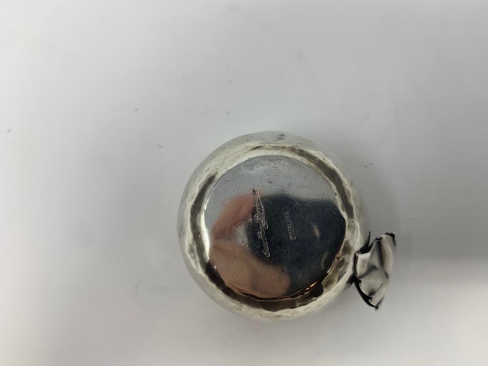Tiny Sterling Cup, Interesting Handle, Edward San Giovanni