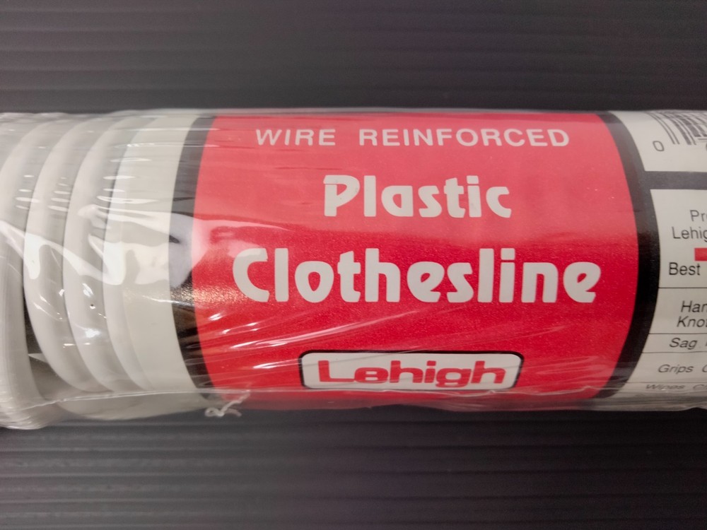 50' Plastic Clothesline with Wire Core Super Strong 3/16" Thick Same Day Ship