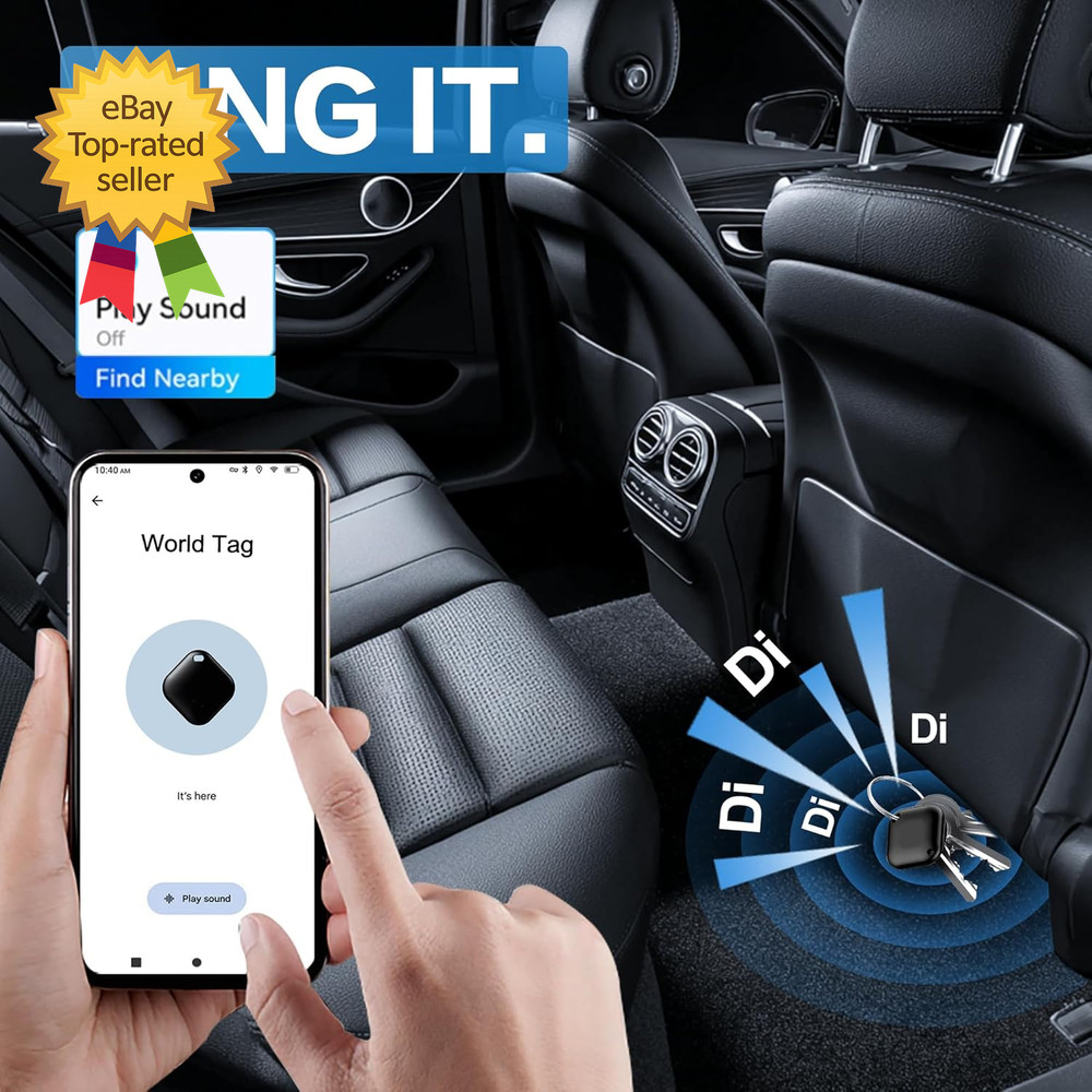 Android Air Tracker Tags 4 Pack Bluetooth Item Finder Key Luggage Travel Case