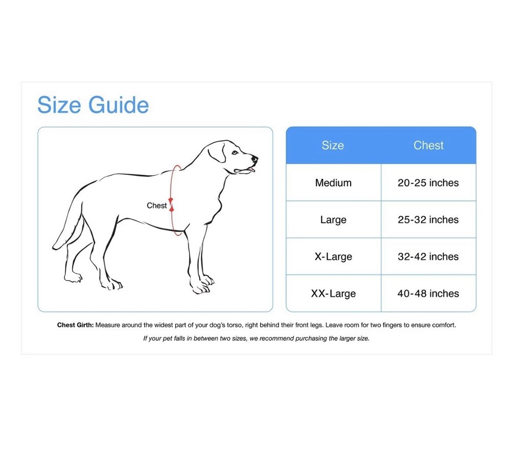 EXPAWLORE Reflective Working Dog Harness With Handle Nylon Red size L