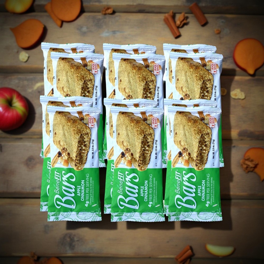 Apple Cinnamon BeneFit Bars by Readi-Bake, 2.5 Oz, 12 Bars