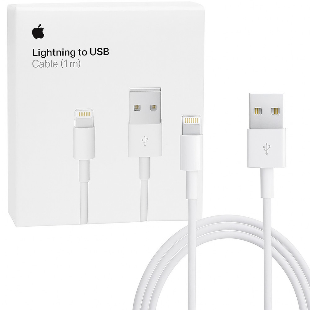 Apple Official USB to Lightning Charging Cable (1m/3ft)   MQUE2ZM/A - A1856
