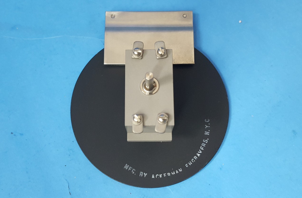 Engraved Flat Disk & Dial, Range 0-360, Outside Diameter: 3", ACKERMAN ENGRAVERS