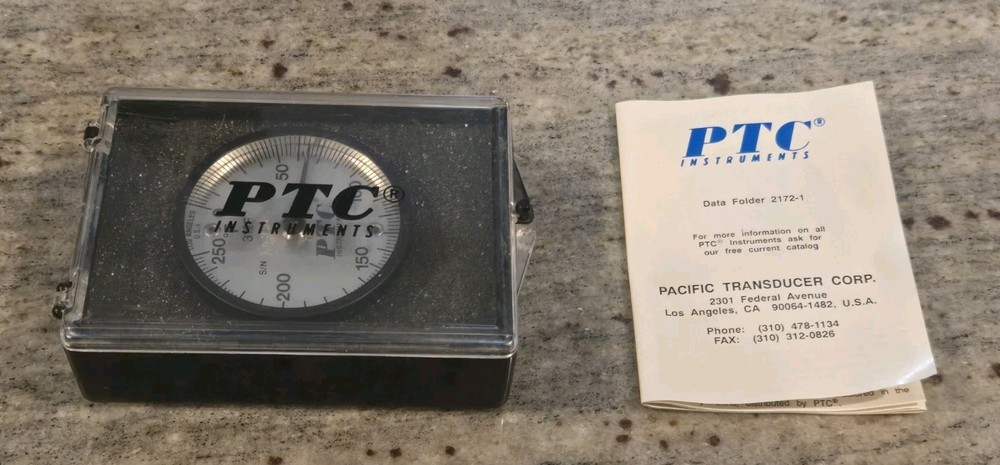 NEW NOS PTC Instruments 312F Dual Magnet Surface Thermometer 0-250F