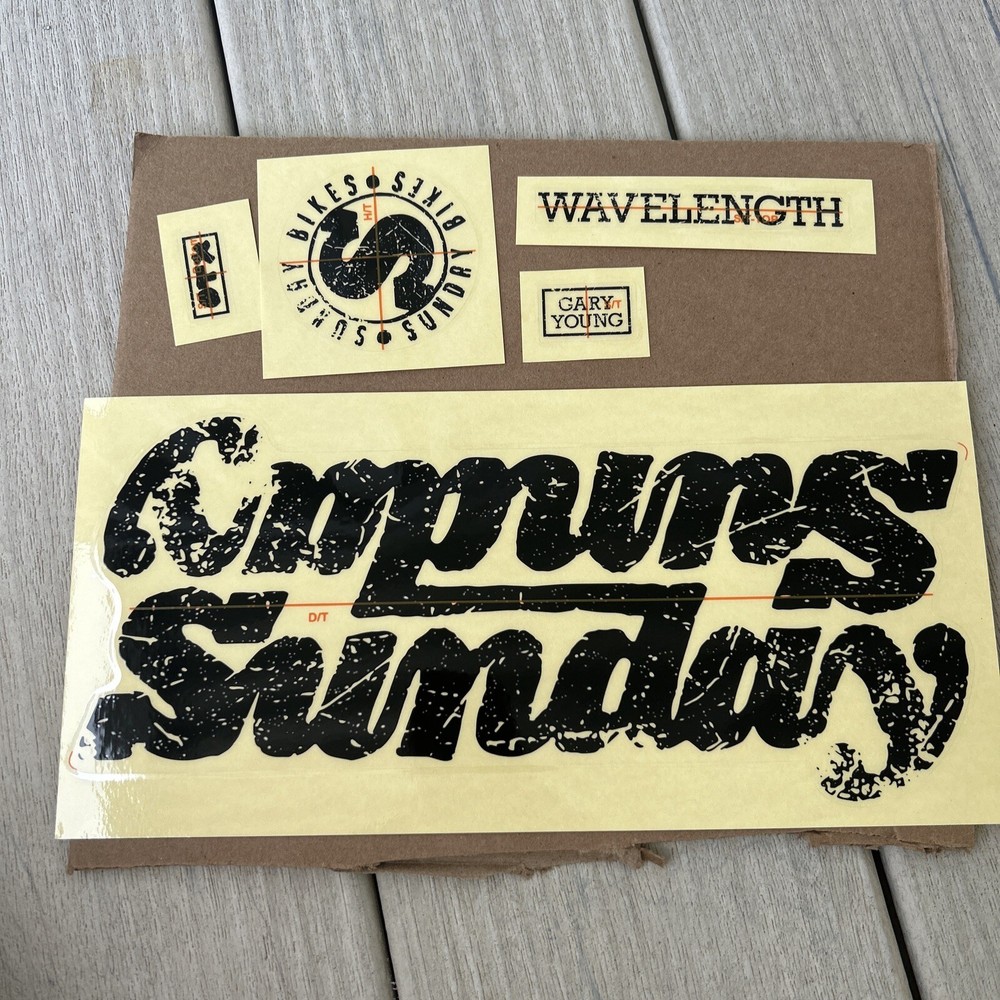 SUNDAY WAVELENGTH FRAME STICKER KIT GLOSSY Black