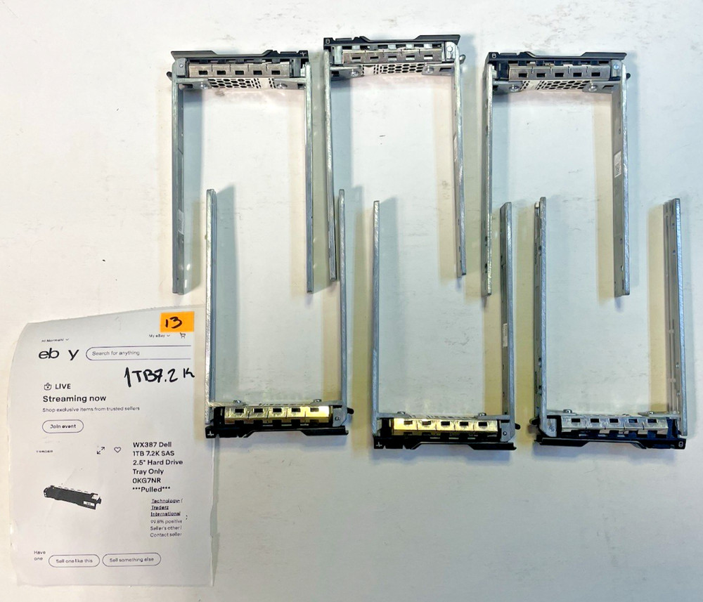 MISC SERVER HD TRAYS MIXED LOT