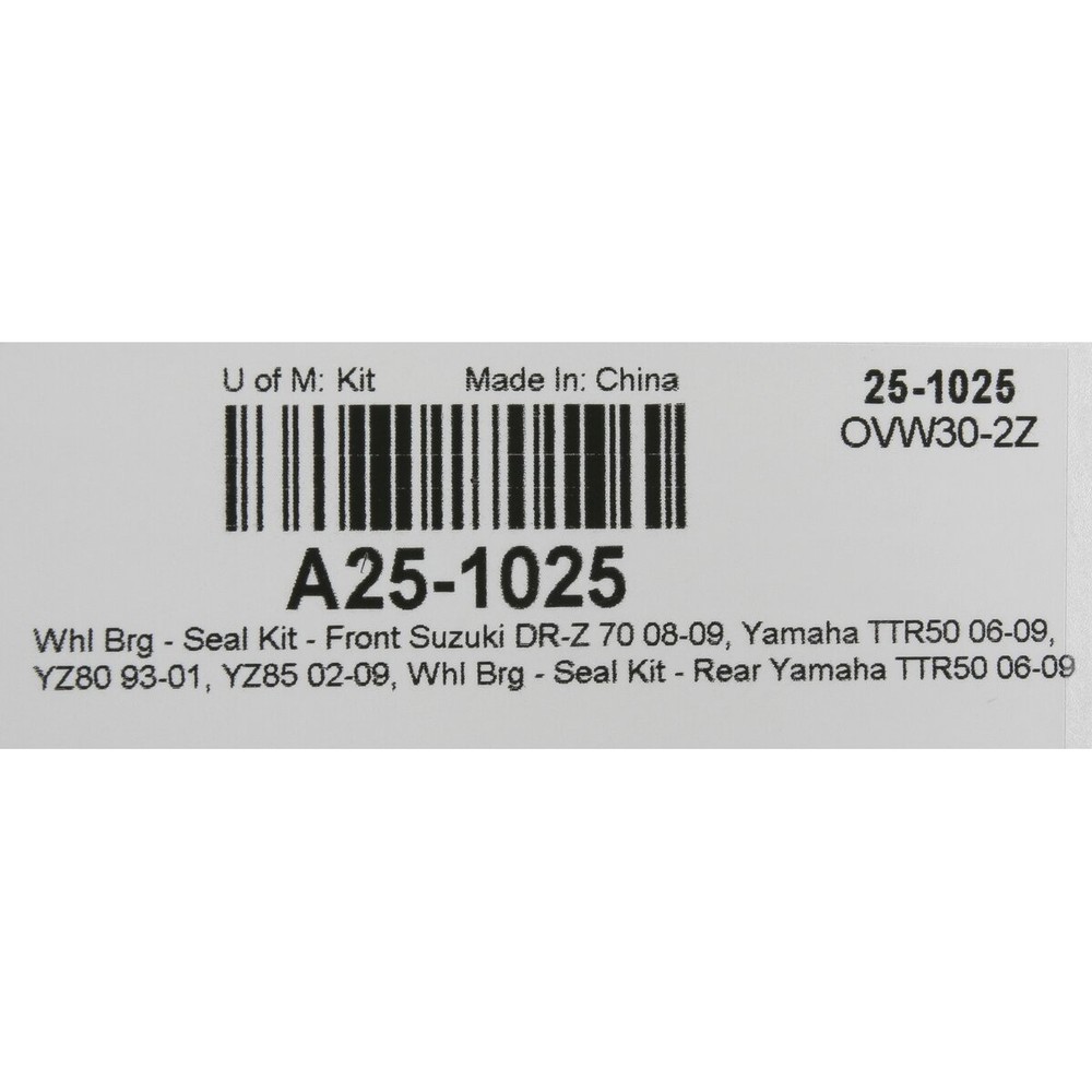 Moose Wheel Bearing Kit - A25-1025