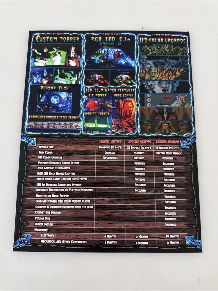 Chicago Gaming Monster Bash Pinball Flyer