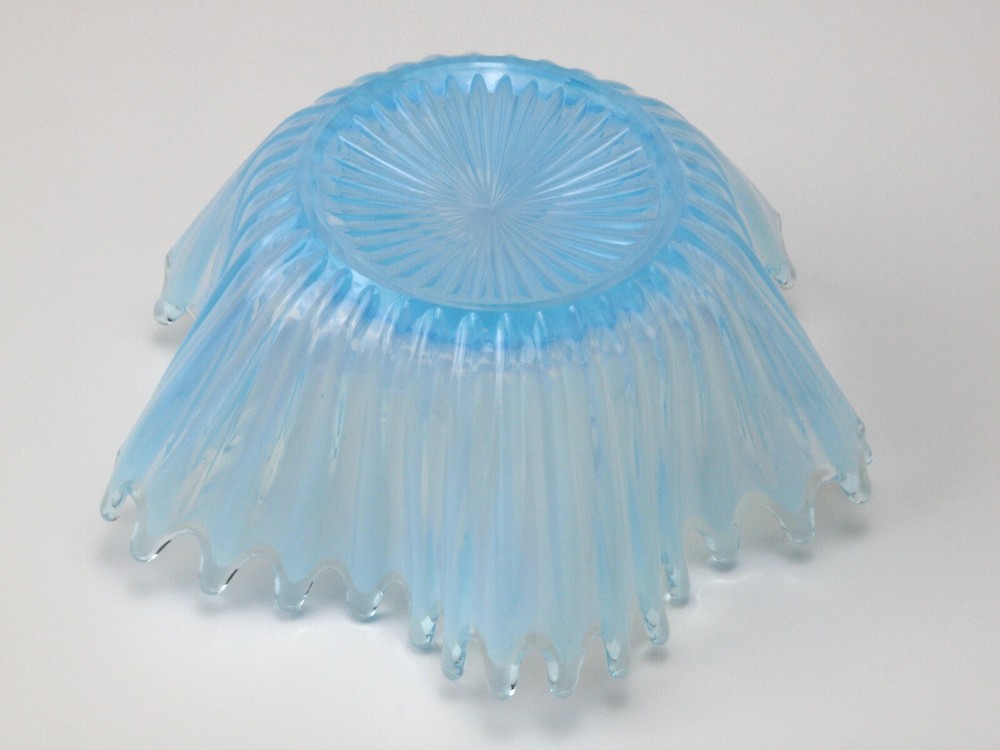 Ruffled Drip Bowl - Ice Blue
