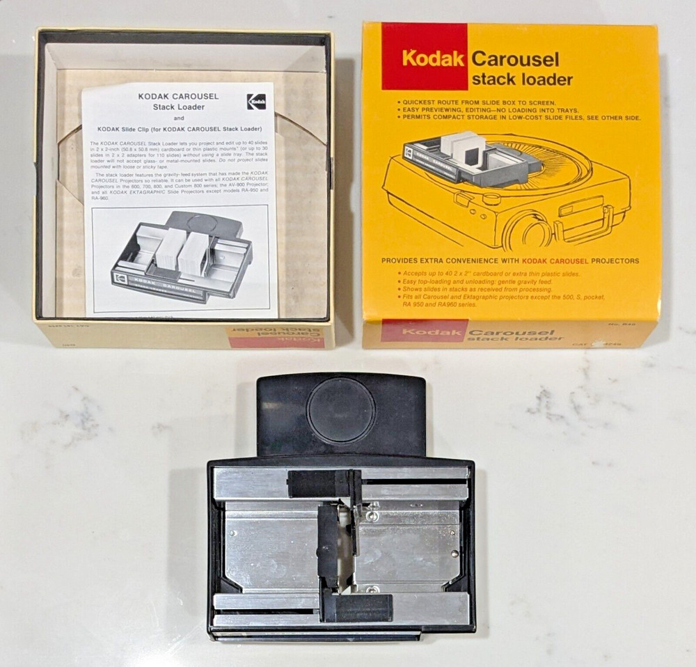 1979 Kodak Carousel Stack Loader B40 for Kodak Carousel Projectors with Manual