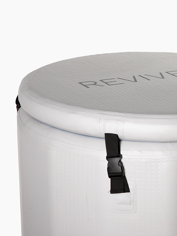 Inflatable Barrel Cold Plunge Ice Bath With 1hp Chiller