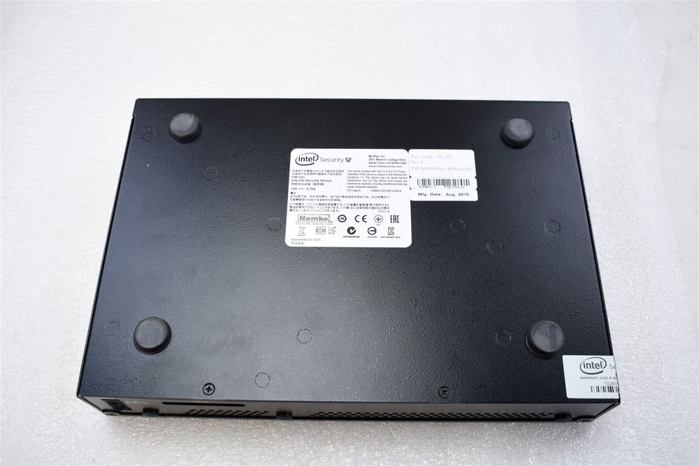 Intel McAfee FW-321 C2 Firewall Internet Security Device