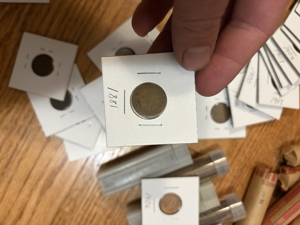 WHEAT CENT ROLLS EVERY ROLL COMES INDIAN HEAD+1910s (sleeved)