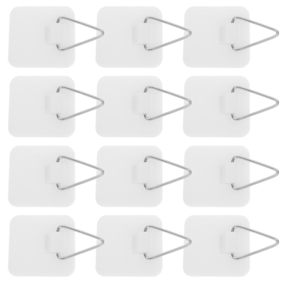 40 Pcs Wall Plate Hanger Small Vertical Holders for Invisible Adhesive