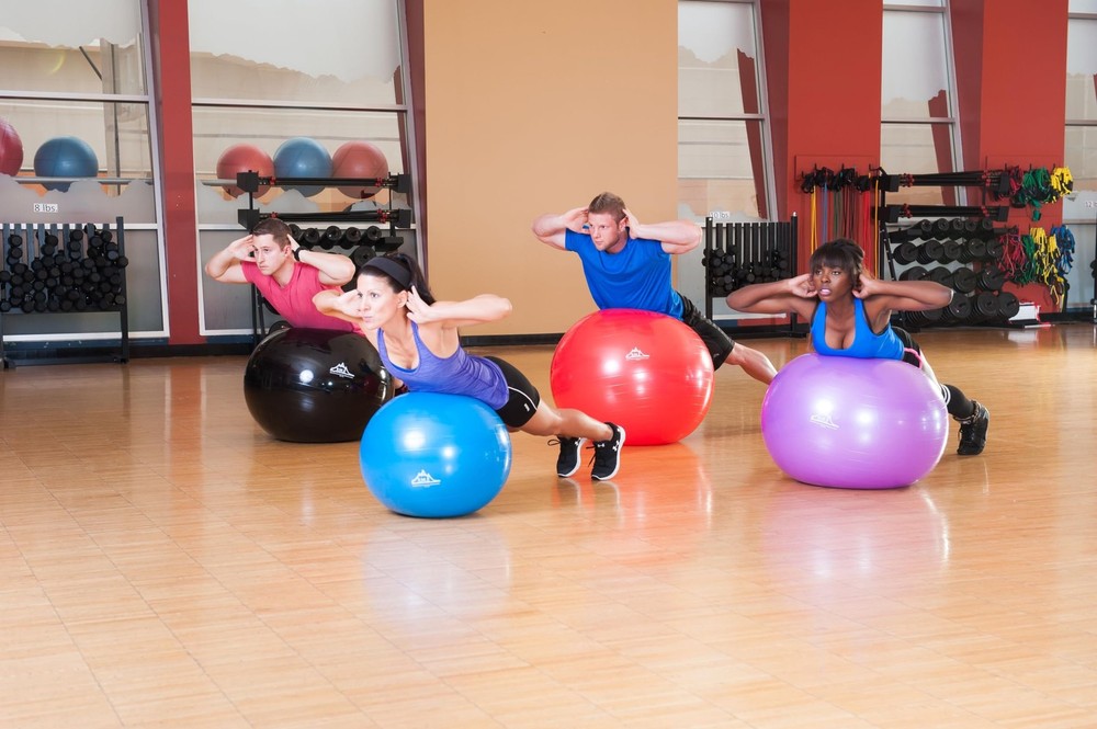 Exercise Stability Yoga Ball, Foot Pump, Ball Plug, Plug Puller, 2000 Lbs Sta...