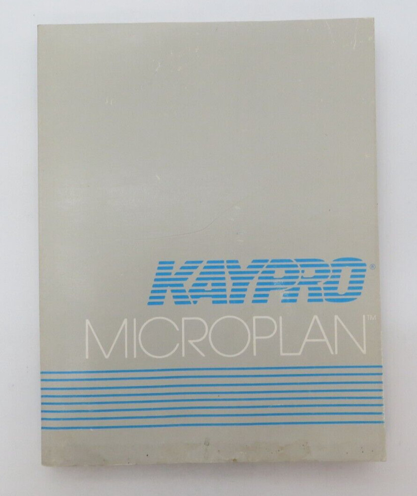 KAYPRO MICROPLAN 1983 Computer Book vtg