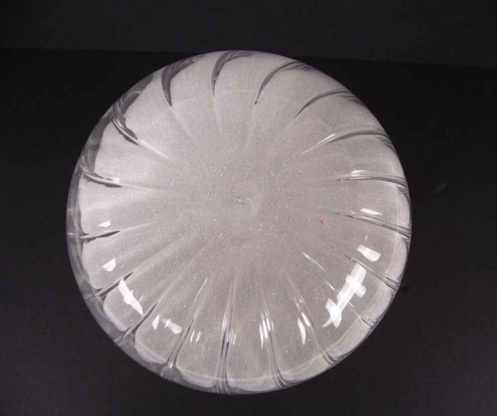 Hourglass Sand Timer 30 Minute Fluted Glass Desktop Kitchen 8”
