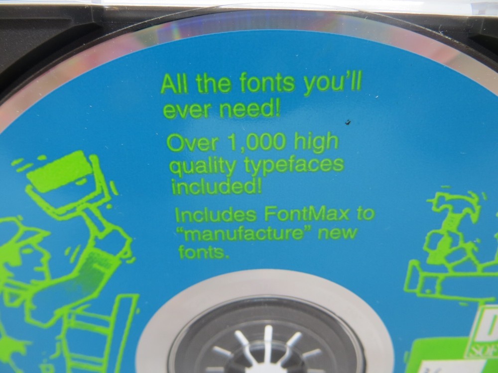 The Font Factory For Windows (CD-ROM, 1994) PC Computer Program