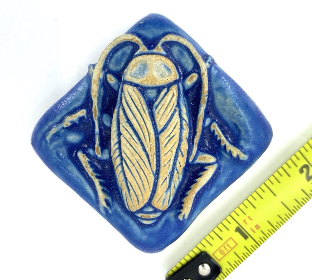 Cockroach 2x2” Ceramic Art Tile By Gretchen Kramp