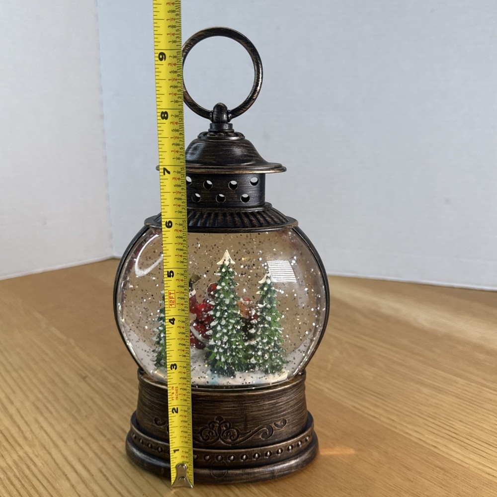 Christmas Snow Globe Christmas Decorations, Lighted Snow Globes Lantern, Rustic