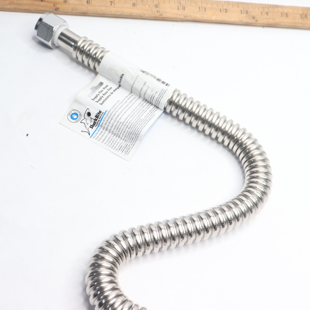 Sharkbite Corrugated Water Heater Connector Steel 3/4" x 3/4" x 24" SS3088FLEX24