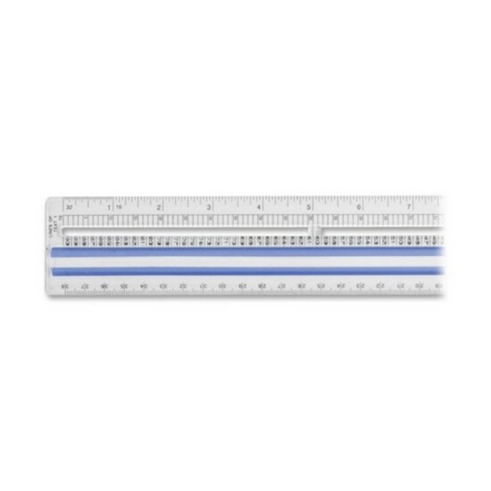 ‎40711 Clear Data Processing Magnifying Ruler, 15 in