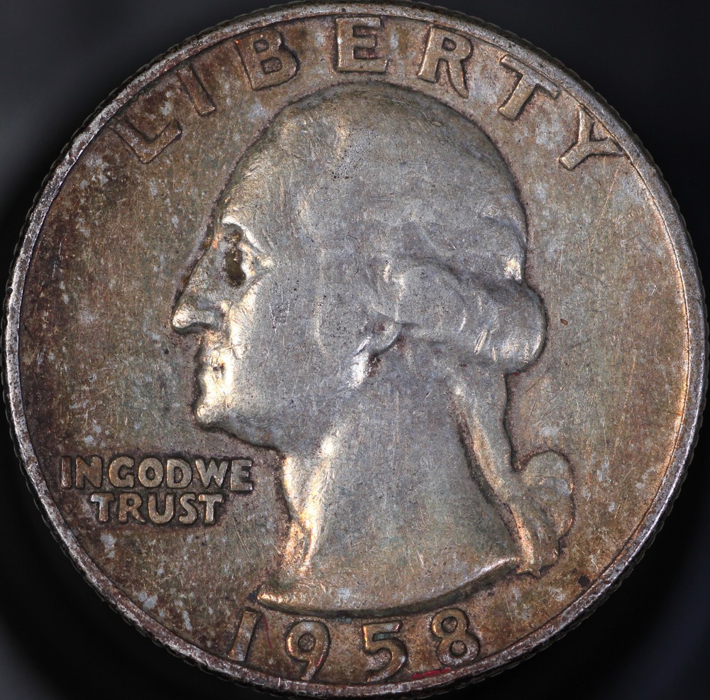 1958 Washington Quarter AU