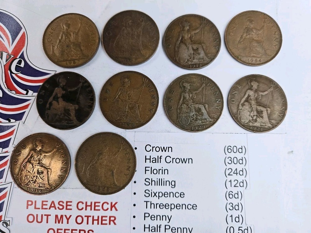Pre decimal British coin sets