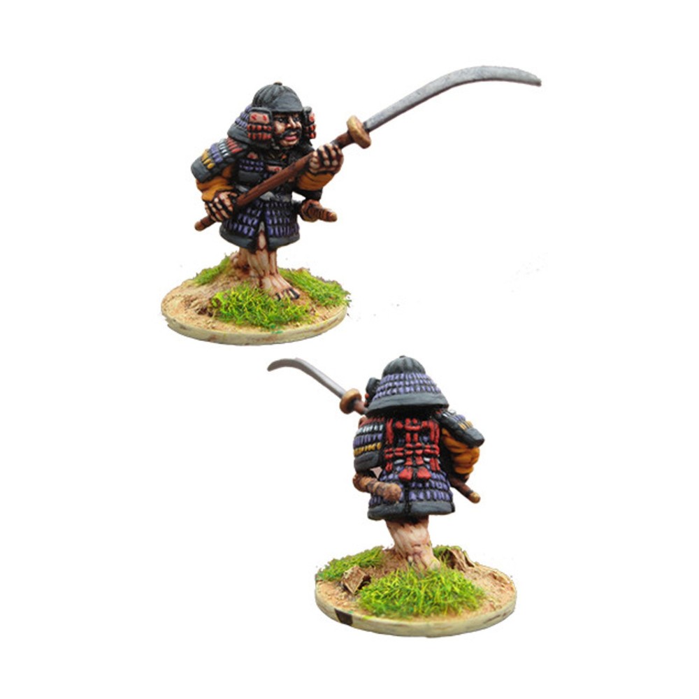 Dixon Samurai Mini 28mm Samurai w/Naginata, Advancing Pack New