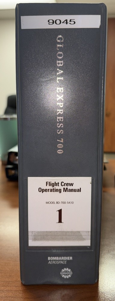 Global Express Flight Crew Operating Manual vol. 1