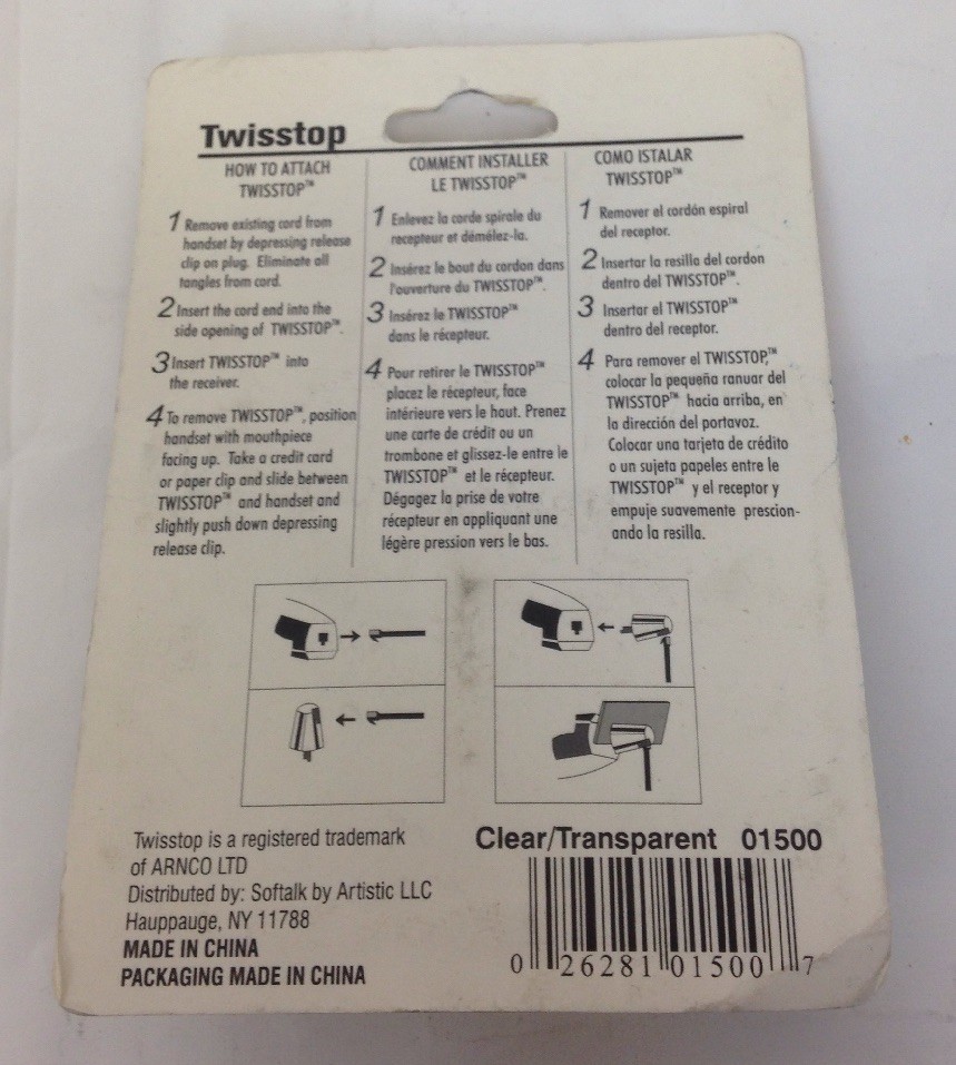 Softalk Telephone Cord Twist top