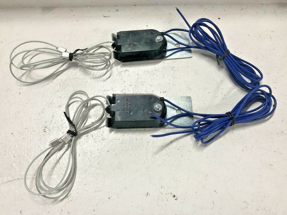 2) Trailer Electric Break Away Switch, Cable Pull brake, replacment break cable