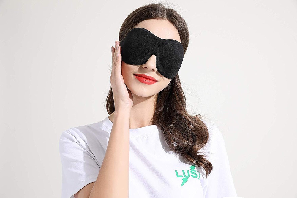 2 Pack Sleep Mask 3D Contoured Blinder & Blindfold Super Soft Masks