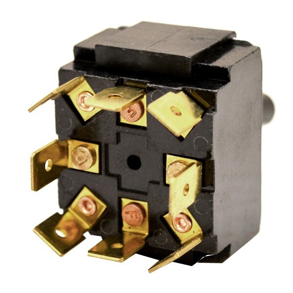 Carling Boat On/Off/On Toggle Switch | Black Illuminated 12V