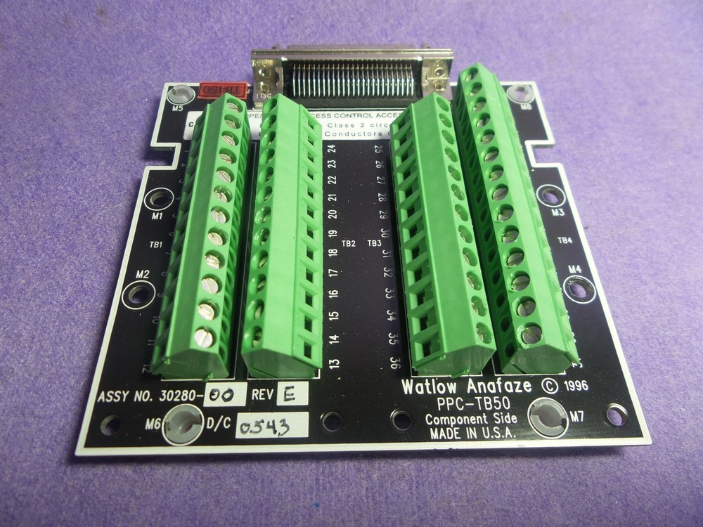 Watlow Anafaze PPC-TB50 PCB Assembly, USED