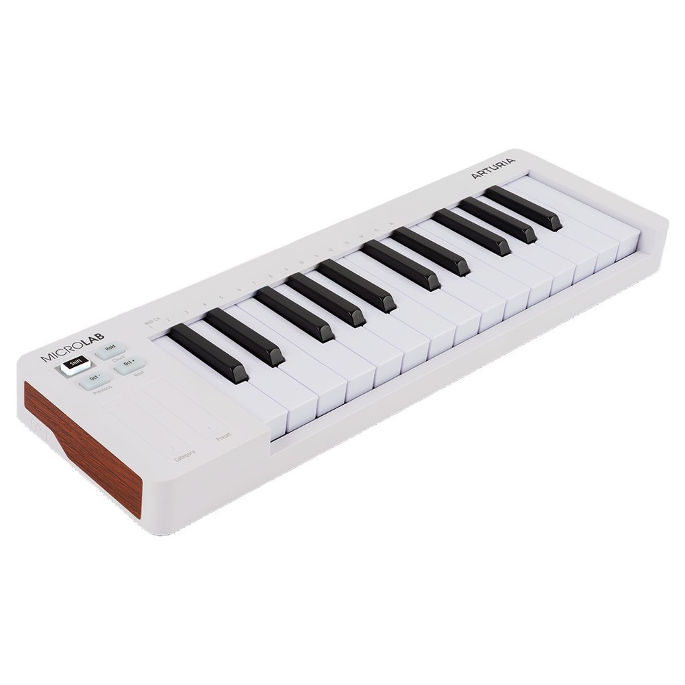 Arturia MicroLab mk3 White Ultra-Compact MIDI Controller with Case
