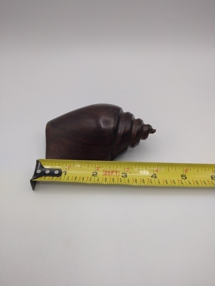 Vintage Ironwood Carved Conch Shell