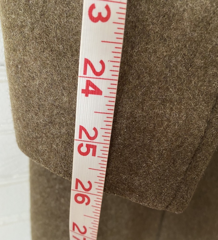 WWII US Army First Sergeant Uniform Trench Coat Jacket 38R