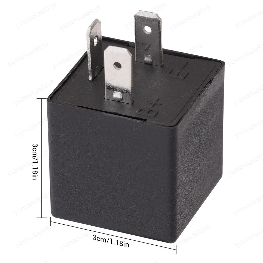 3 Pin Car Flasher LED Relay Fix Light Hyper Flash Turn Signal Decoder CF13 EP34