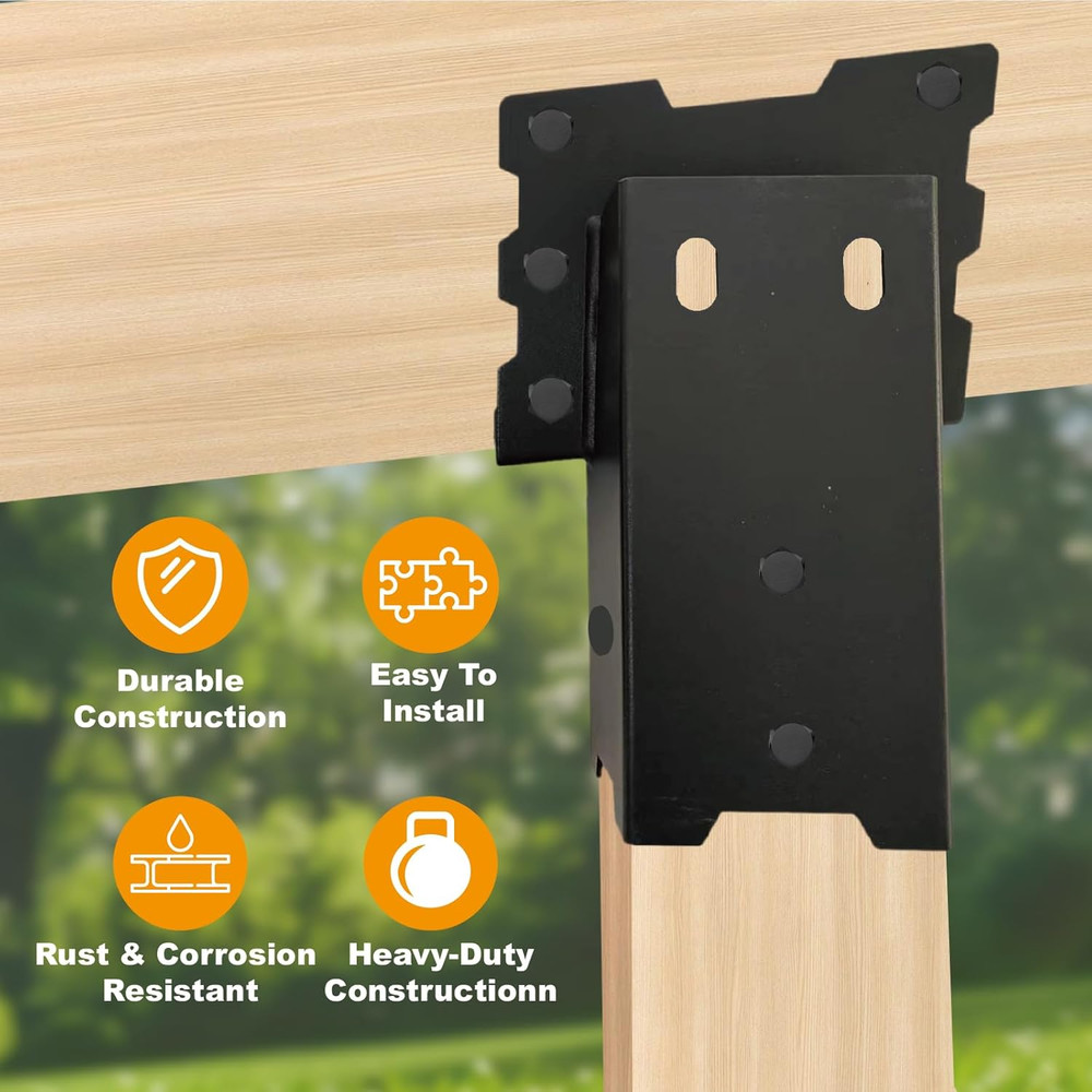 4X4 Outdoor Multi-Use Angle Brackets,Platform Bracket for Hunting Blinds, Shooti